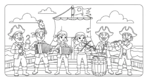 coloriage Pirate updated pour primaire