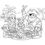 coloriage Pirate updated pour enfant de 6 ans