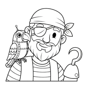coloriage Pirate updated pour enfant à imprimer