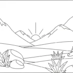 coloriage Préhistoire de pour enfants