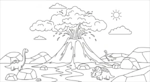 coloriage Préhistoire a telecharger
