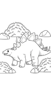 coloriage Préhistoire pour enfant de 2 ans
