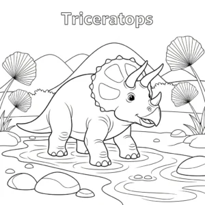 coloriage Préhistoire et decoupage a imprimer gratuit