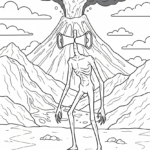 coloriage Siren Head et dessin a imprimer