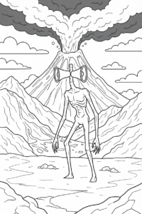 coloriage Siren Head et dessin a imprimer