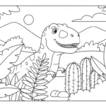 a imprimer coloriage T Rex updated gratuit