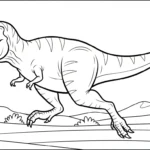 coloriage T Rex updated pour bebe a imprimer
