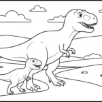 imprimer coloriage T Rex updated gratuit