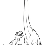 coloriage T Rex updated a imprimer