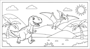 coloriage T Rex updated d