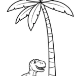 coloriage T Rex updated en ligne pour enfant