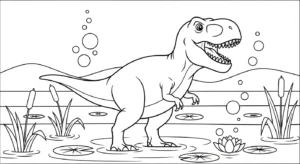 coloriage T Rex updated gratuit