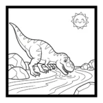 coloriage T Rex updated a imprimer gratuit