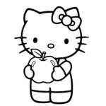 coloriage sanrio updated et découpage à imprimer