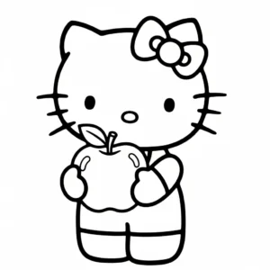 coloriage sanrio updated et découpage à imprimer