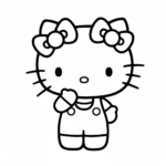 coloriage sanrio updated pour enfant de à imprimer