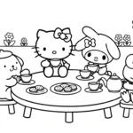 coloriage sanrio updated pour primaire
