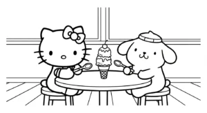 coloriage sanrio updated pour enfant de 10 ans