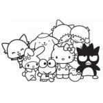 coloriage sanrio updated pour enfants a imprimer