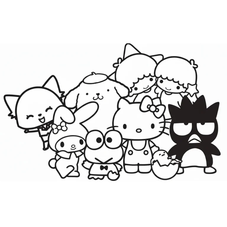 Tranh tô màu Sanrio