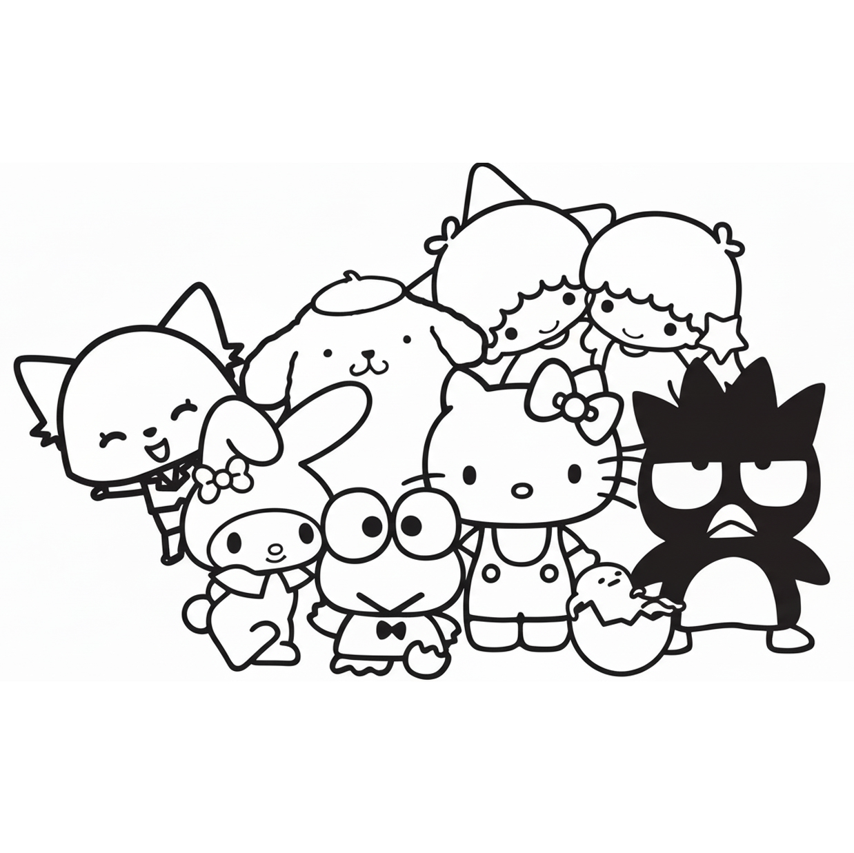 Tranh tô màu Sanrio
