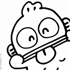 coloriage sanrio updated à imprimer pour enfant de 2 ans