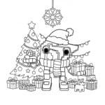 coloriage 67 Noel à imprimer