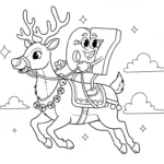 coloriage 67 Noel et decoupage a imprimer gratuit
