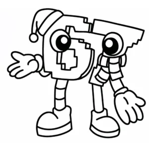 coloriage Brainrots Noel à imprimer gratuitement pdf