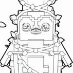 coloriage Brainrots Noel pour enfant a imprimer gratuit