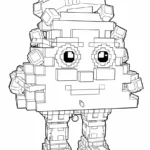 coloriage Brainrots Noel pour enfants à imprimer