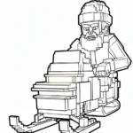 coloriage Brainrots Noel pour enfant de 7 ans