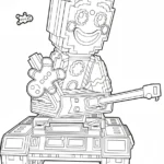 coloriage Brainrots Noel a imprimer gratuitement