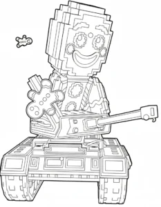 coloriage Brainrots Noel a imprimer gratuitement