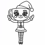 coloriage Brainrots Noel d
