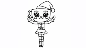coloriage Brainrots Noel d