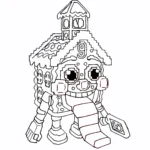 coloriage Brainrots Noel et apprentissage