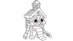 coloriage Brainrots Noel et apprentissage