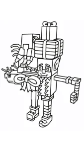 coloriage Brainrots Noel a dessiner en ligne