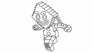 coloriage Brainrots Noel a imprimer pour enfant de 4 ans