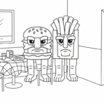 coloriage Burguro & Fryuro gratuit à imprimer