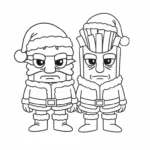 imprimer coloriage Burguro & Fryuro