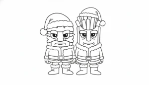 imprimer coloriage Burguro & Fryuro