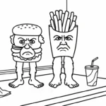 coloriage Burguro & Fryuro pour enfants à imprimer
