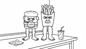 coloriage Burguro & Fryuro pour enfants à imprimer