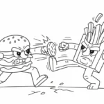 coloriage Burguro & Fryuro a dessiner en ligne