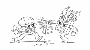 coloriage Burguro & Fryuro a dessiner en ligne