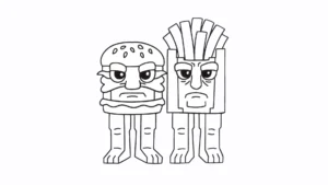 coloriage Burguro & Fryuro pour enfant a imprimer gratuit