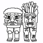 coloriage Burguro & Fryuro gratuit