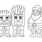 coloriage Burguro & Fryuro à imprimer pour enfant de 7 ans